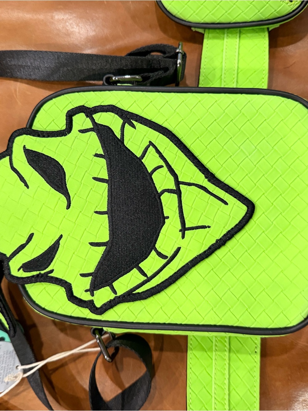 Loungefly Neon Green Oogie Boogie Crossbody Belt Bag - Picture 4 of 5